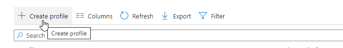 Intune, Create Profile
